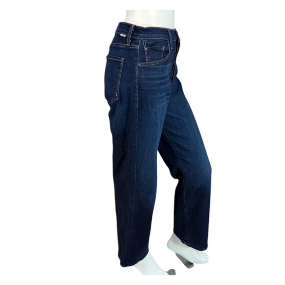 Mother THE RAMBLER ANKLE in Off Limits Dark Wash $258 Button Fly Size 28 - Picture 7 of 13